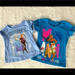 Moana and Frozen Graphic T-Shirt Bundle